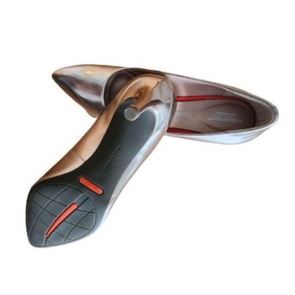 NWOT Rockport Women TOTAL MOTION Leather Plain Pump Size 6M Rose Gold - Picture 5 of 6